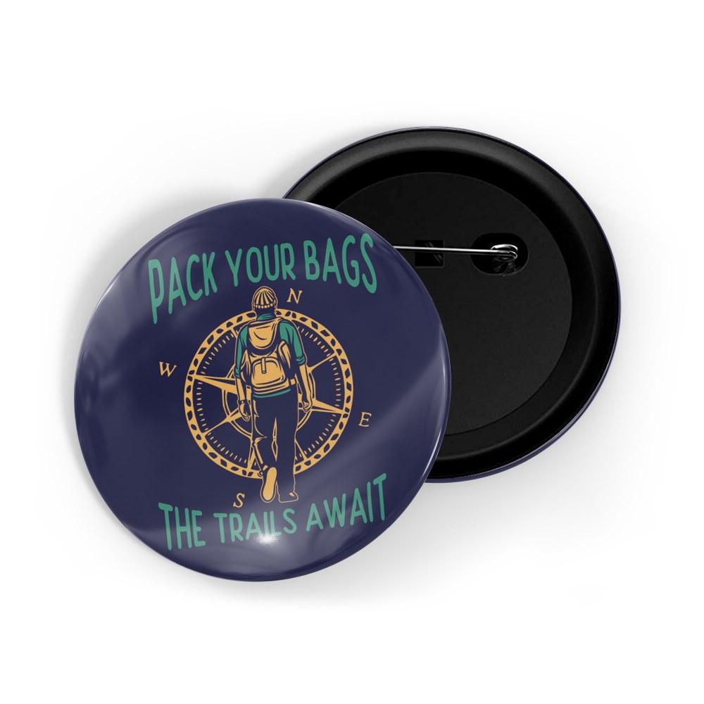 Buy BadgePack Designs Tile Backpack Black Bag with 5 Printed Badges online