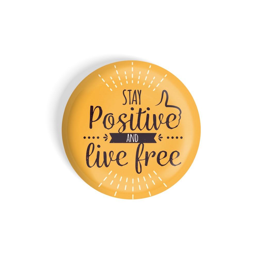 dhcrafts Yellow Color dhcrafts Fridge Magnet Stay Positive And ...