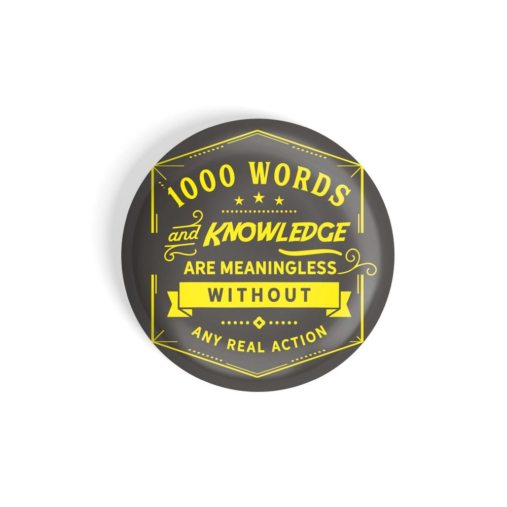 dhcrafts Pin Badges Multicolor 1000 Words And Knowledge Are